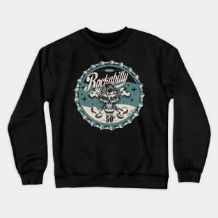 Rockabilly bagde Crewneck Sweatshirt